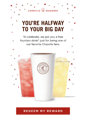 Chipotle Mexican Grill - Happy Half-Birthday 🎉🥳🎈