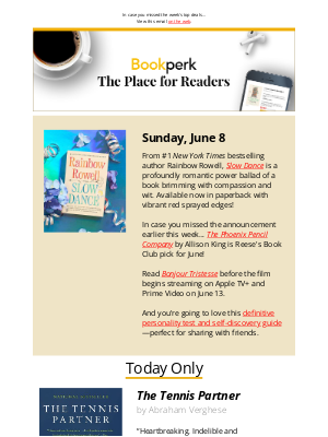 HarperCollins - Your perks for Sunday