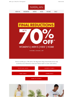 Matalan (United Kingdom) - The Final Reductions are here 😍