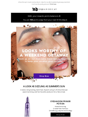 Urban Decay - Is your getaway beauty bag ready for your next vacation?