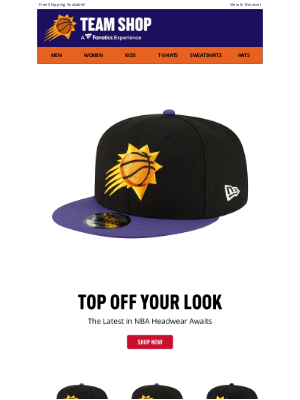 Phoenix Suns - Top Off Your Everyday Look w/ Suns Headwear!