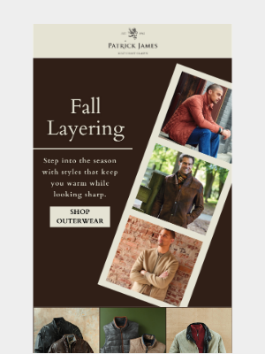 Patrick James - Layer Up in Style This Fall 🍂