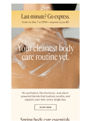 Saje Natural Wellness - Meet your spring body care lineup