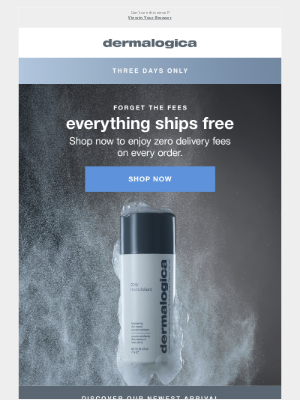 Dermalogica - Ready, set, FREE shipping 📦