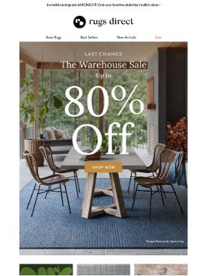 Rugs Direct - LAST CHANCE: The Warehouse Sale >