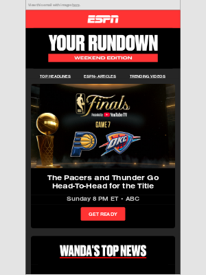 ESPN - This Weekend: NBA Finals Game 7 & More 🏀