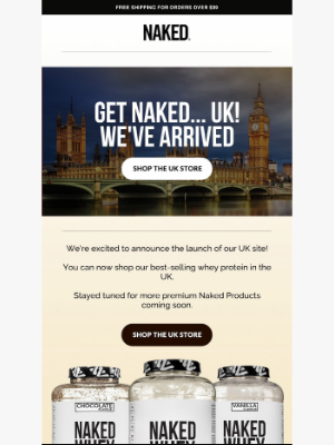 Naked Nutrition - 🇬🇧 Big News: Now You Can Get Naked in the UK!