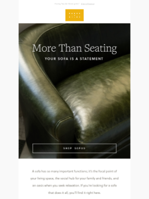 Moore & Giles - Sink in: The sofa you won't want to leave