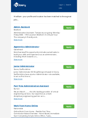 CV-Library - Latest jobs matching your profile