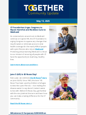 Cystic Fibrosis Foundation - Together: a Community Update