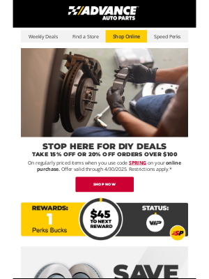 Advance Auto Parts - Spring Brake Check: Savings Ahead!
