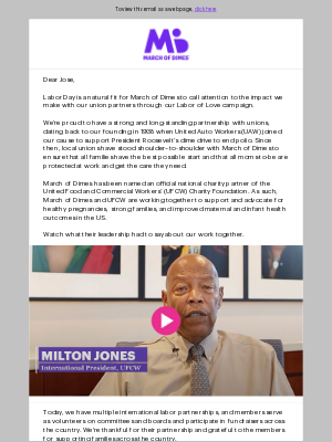 March of Dimes - Our union partnerships are a Labor of Love