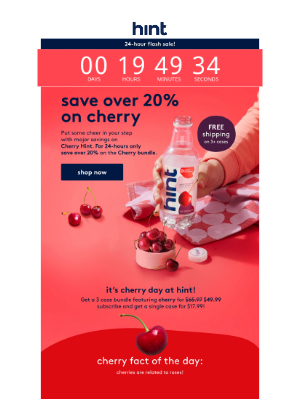 Hint Water - Cherry-picked savings, just for you!