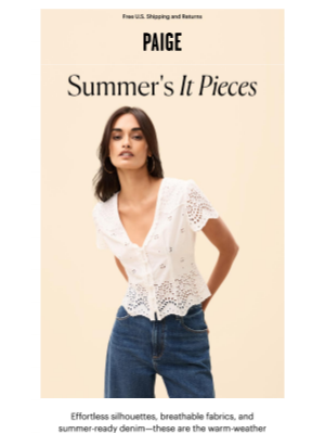 PAIGE - Your Summer Uniform Starts Here