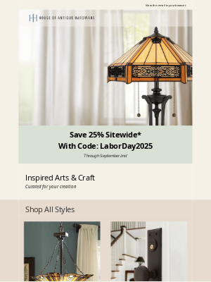 Save 25% on Inviting Styles