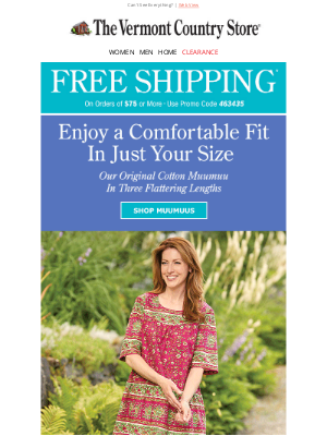 Vermont Country Store - Free shipping + Find the perfect summer fit