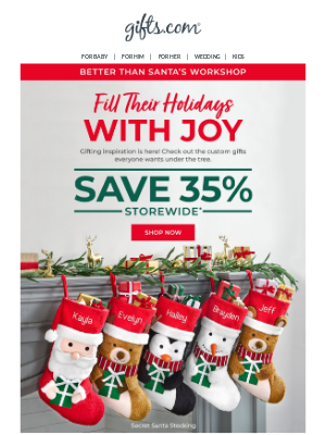 gifts - Save 35% on Top Gifts for Christmas.