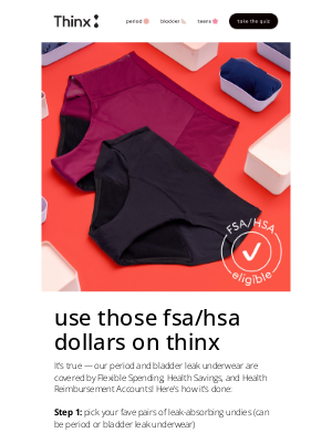 THINX - Have FSA/HSA dollars to spend?