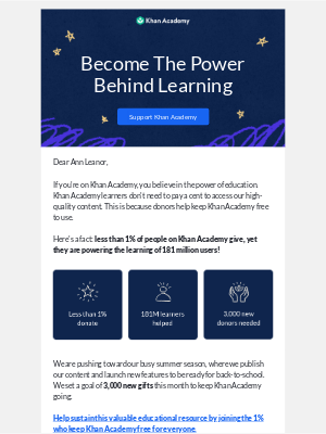 Khan Academy - Learning changes lives—help others learn today!