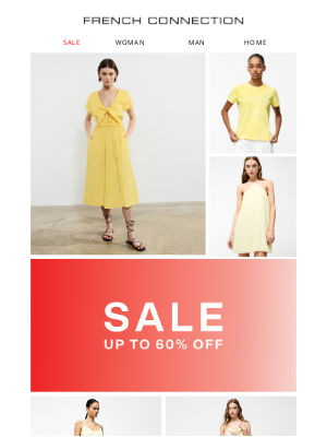 Up to 60% off: Sunshine yellows 💛
