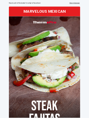 ThermoPro - Hola, Mexican Food Lovers🌮Enjoy Steak Fajitas