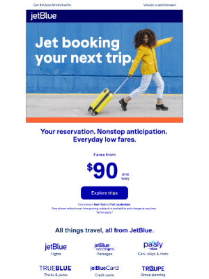 JetBlue Airways - Don't let this fare jet away.