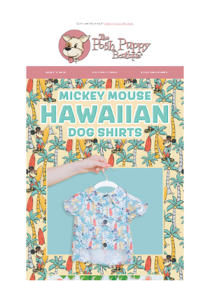 Posh Puppy Boutique - Surf's up with Mickey Mouse dog shirts!