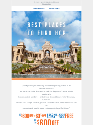 Royal Caribbean Cruises - Need another reason to book your Europe trip? Look no further.