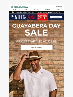 Perry Ellis - Guayabera Day Sale Starts Now!
