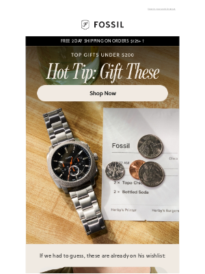 Fossil - Q: What To Get Dad?
