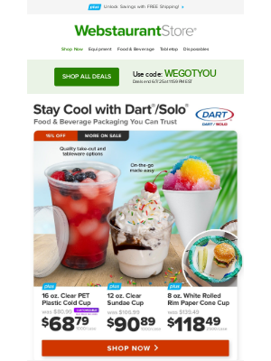 WebstaurantStore - Want deals? We've got your back.