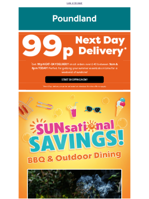 Poundshop - 🥵 HEATWAVE + 99p Delivery INCOMING...