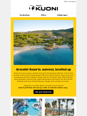 Kuoni - 🧿 Go Greek this summer