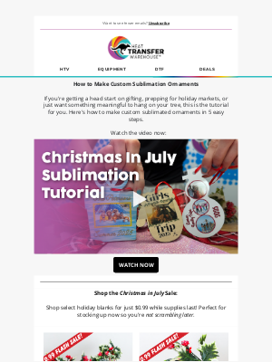 Heat Transfer Warehouse - Make Custom Ornaments Like a Pro