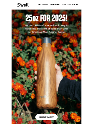 S'well Bottle - Kick Off 2025 With A Timeless Beauty: Our 25oz Bottle