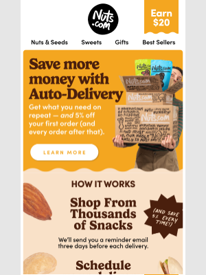 Nuts - Actually, you can save every time you shop