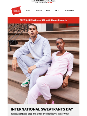 Hanes - Celebrate Comfort! 🎉 It's Int'l Sweatpants Day