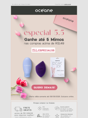 Oceáne (Brazil) - ✨ Quem ama mimo vai pirar: até 5 presentes no especial 5.5!