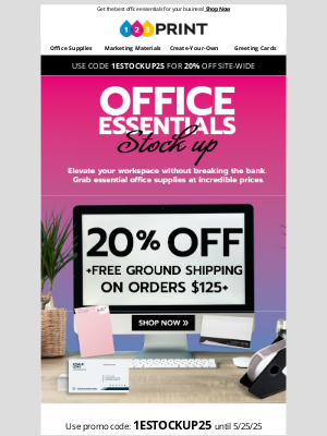 123Print - Office Essentials Stock Up Sale Going on NOW... Shop & Save!