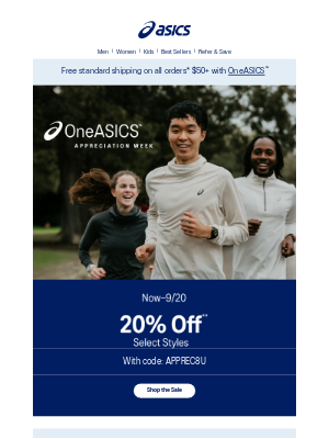 ASICS - timothy, enjoy 20% OFF select styles