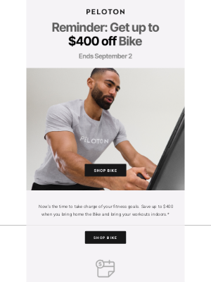 Peloton - There’s still time to save big on Peloton Bike