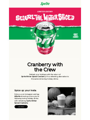 Coca-Cola Store - Winter Spiced Cranberry is back ❤️💚