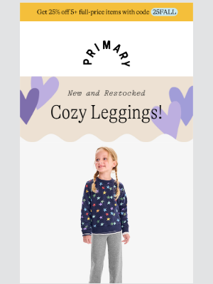 Primary - New + Restocked: 25% off cozy leggings 🏆