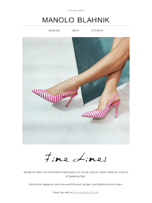 Manolo Blahnik - Fine Lines | Shop the Edit