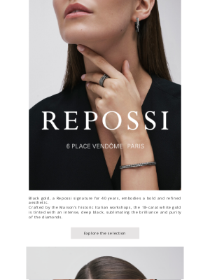 Repossi - Explore the audacious and sophisticated universe of black gold