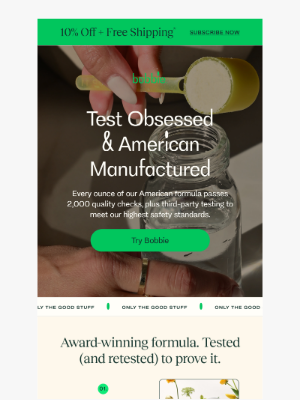 Bobbie - 2,000+ quality tests. Zero shortcuts.