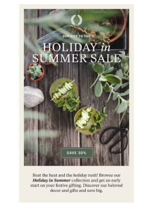 Farmhouse Pottery - One Day Left: The Holiday in Summer Sale
