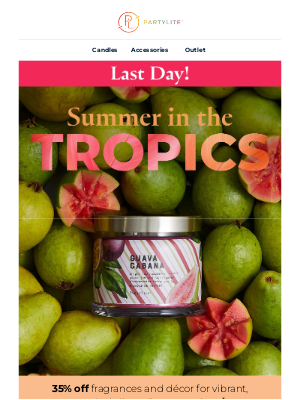 PartyLite - 🌴 Final Day: 35% Off Everything Tropical!