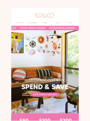 Kip and co (Australia) - Need a winter refresh? Spend & Save up to $200!