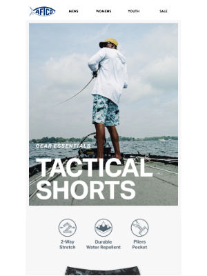 AFTCO Fishing - Tactical Fishing Shorts